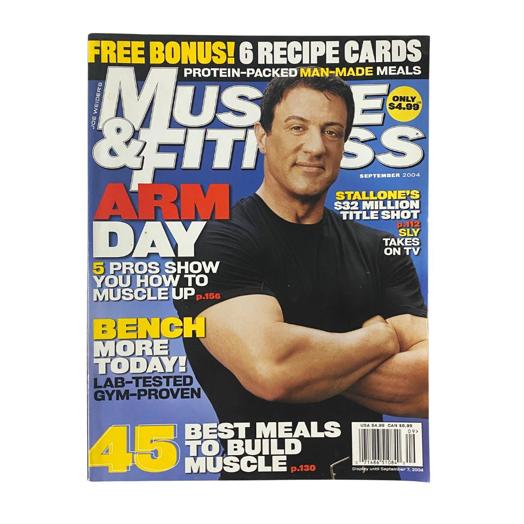 Muscle & Fitness Magazine September 2004 Sylvester Stallone Cover No Label