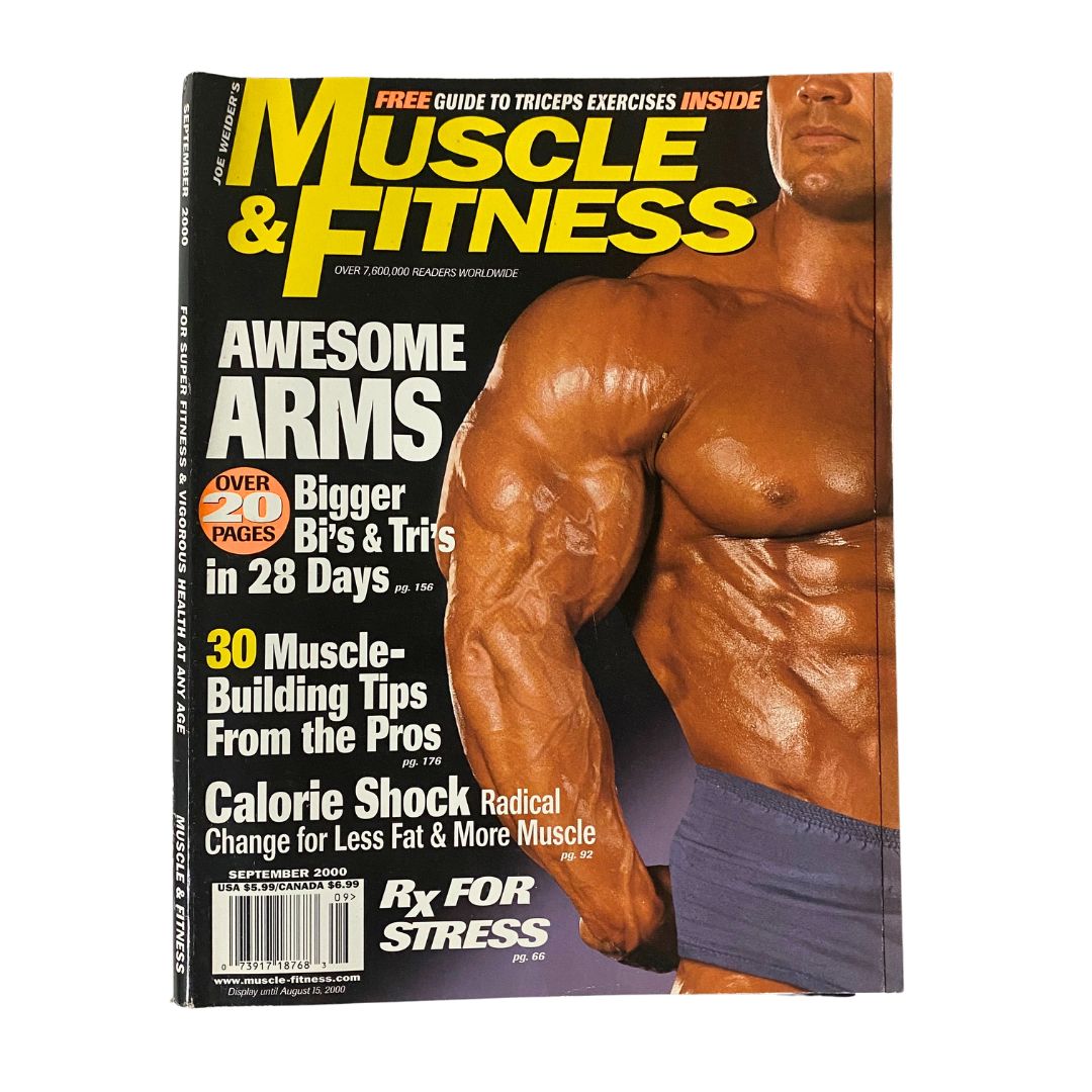 Muscle & Fitness Magazine September 2000 Lee Labrada Cover No Label