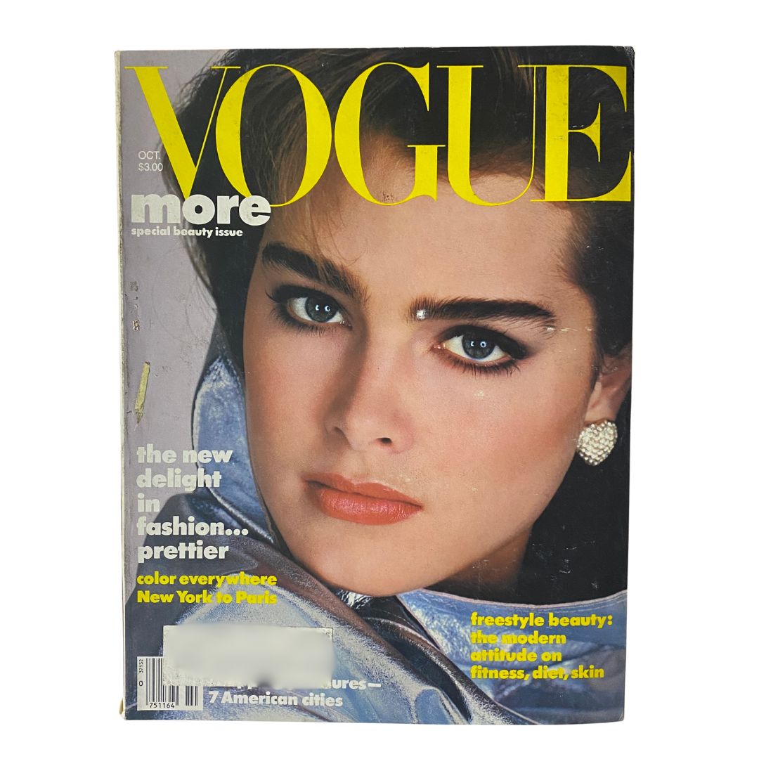 VTG Vogue Magazine October 1984 Brooke Shields by Richard Avedon