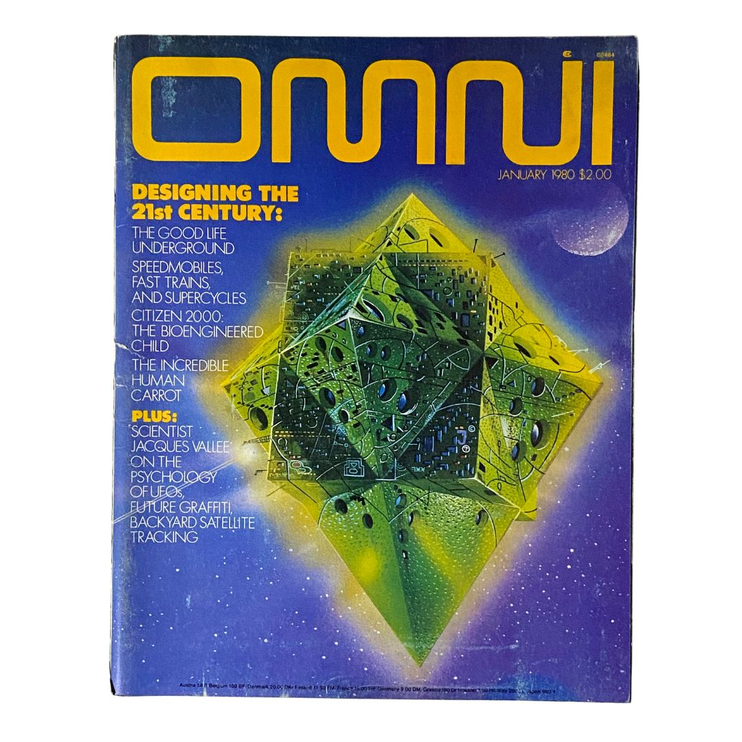 VTG Omni Magazine January 1980 21st Century: The Good Life Underground No Label