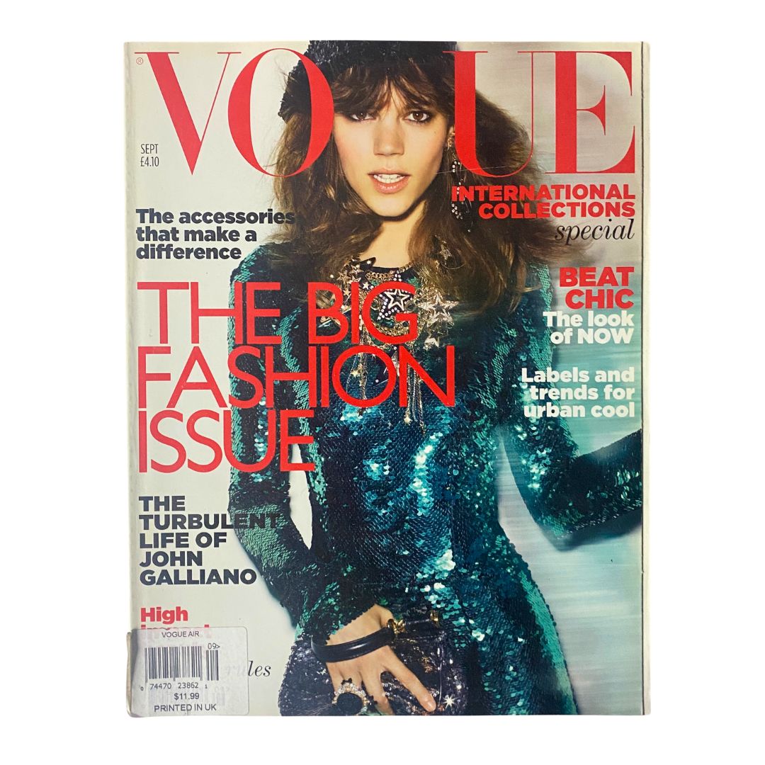 Vogue Magazine September 2011 Freja Beha Erichsen Cover No Label VG