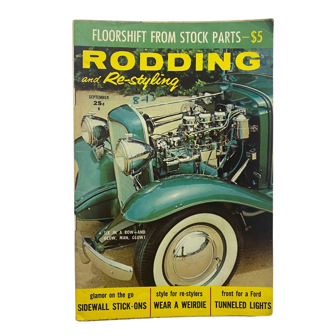 VTG Rodding & Re-Styling Magazine September 1959 Floorshift Stock Parts No Label