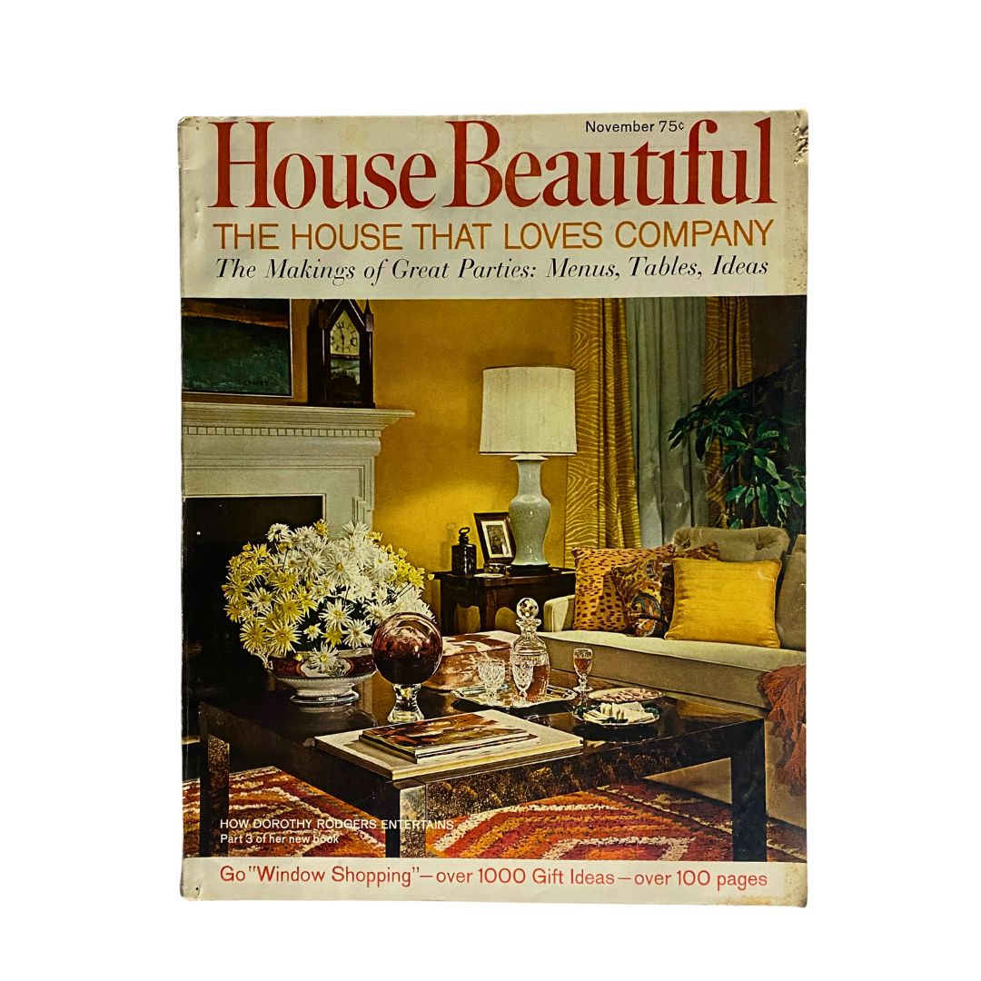 VTG House Beautiful Magazine November 1967 Rapport by Drexel No Label