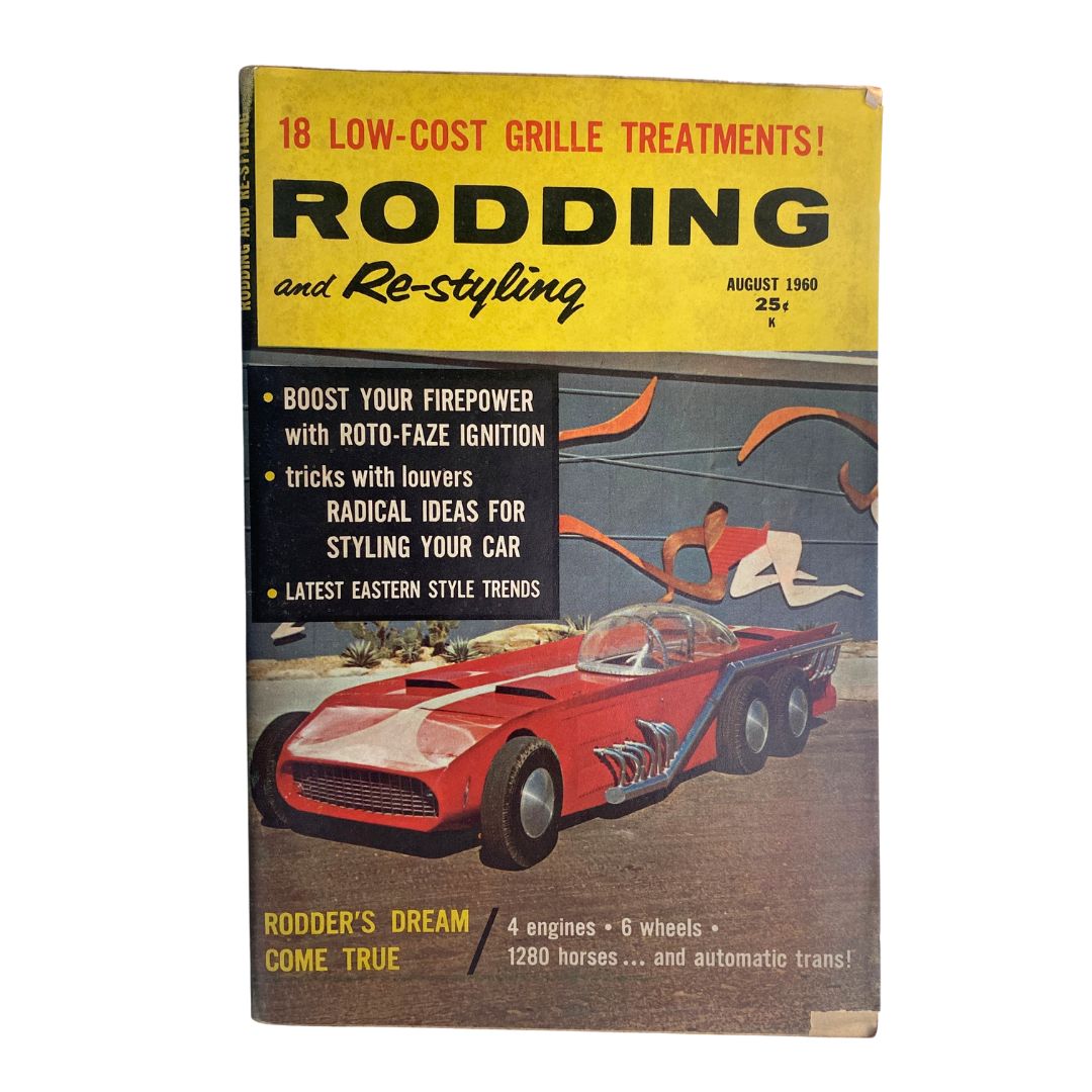 VTG Rodding & Re-Styling Magazine August 1960 Rodder's Dream Come True No Label