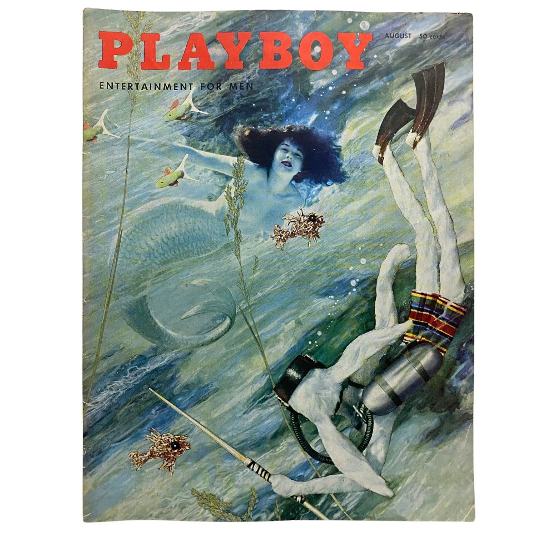 VTG Playboy Magazine August 1955 Playmate Pat Lawler w Centerfold No Label