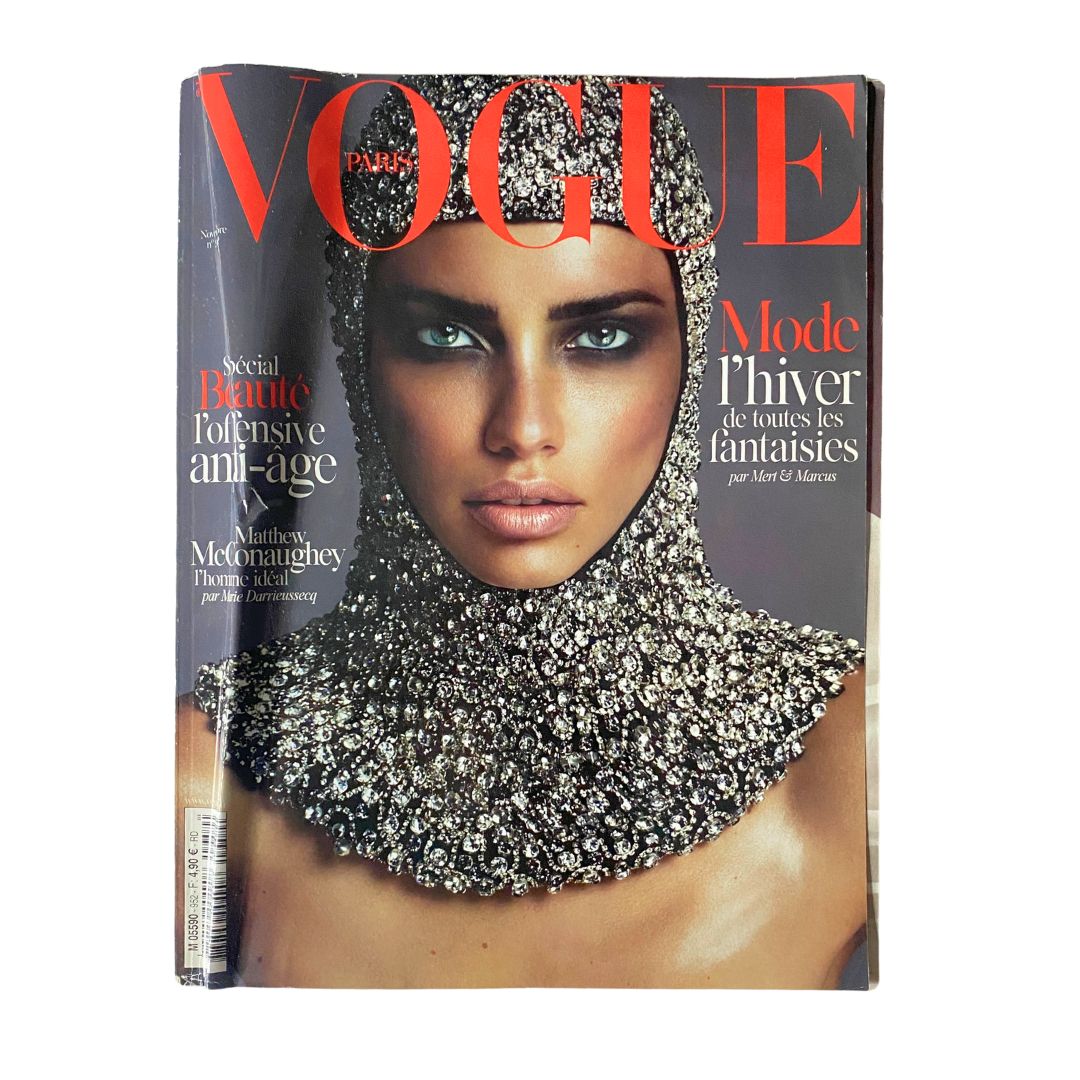 Vogue Paris Magazine November 2014 Adriana Lima Cover No Label