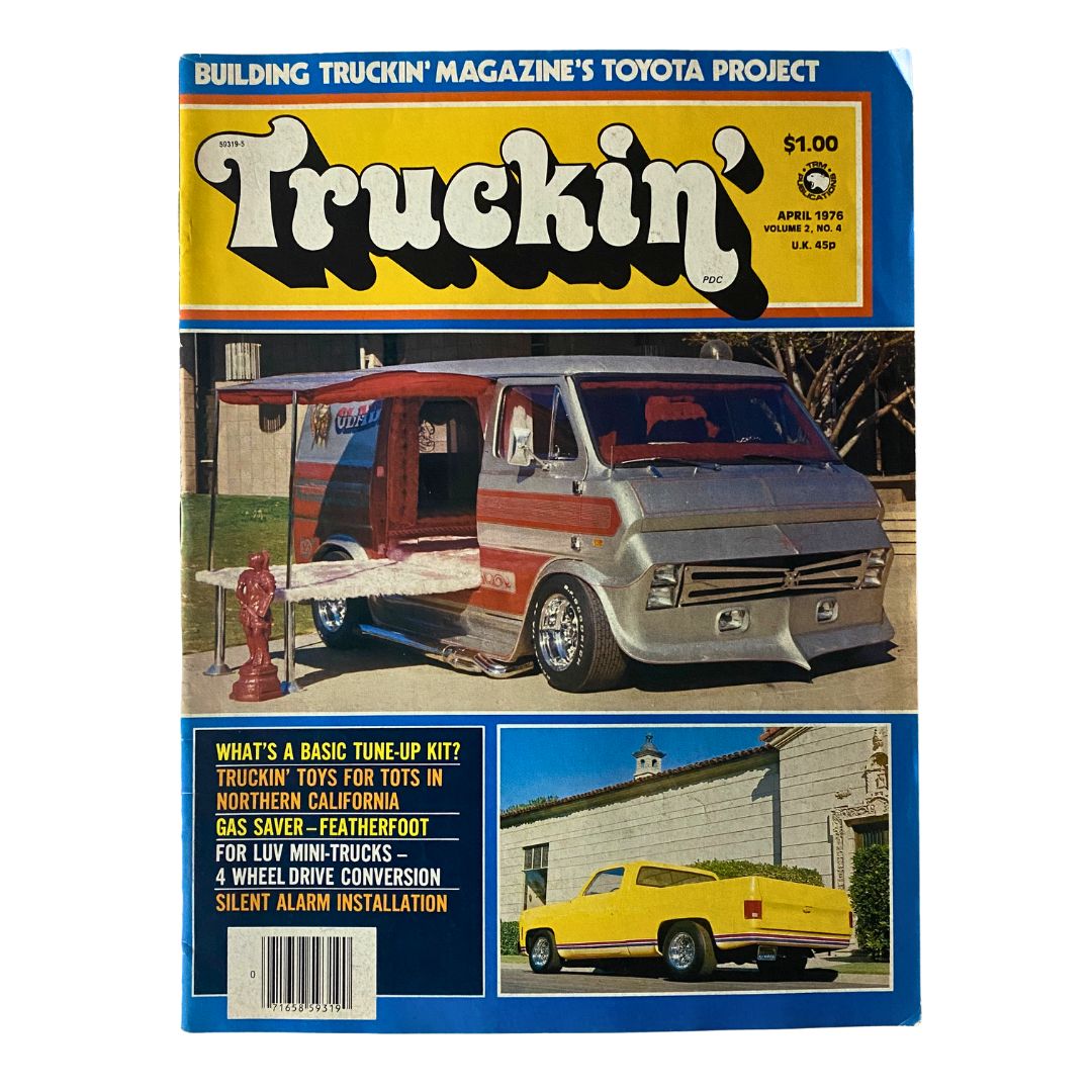 VTG Truckin' Magazine April 1976 Toys for Tots in Northern California No Label