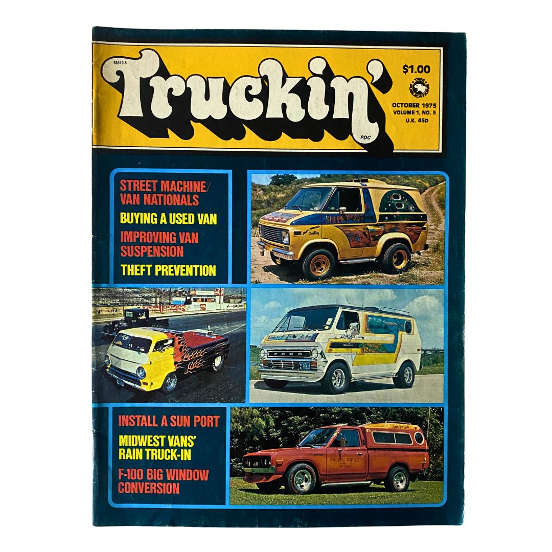 VTG Truckin' Magazine October 1975 Street Machine Van Nationals No Label