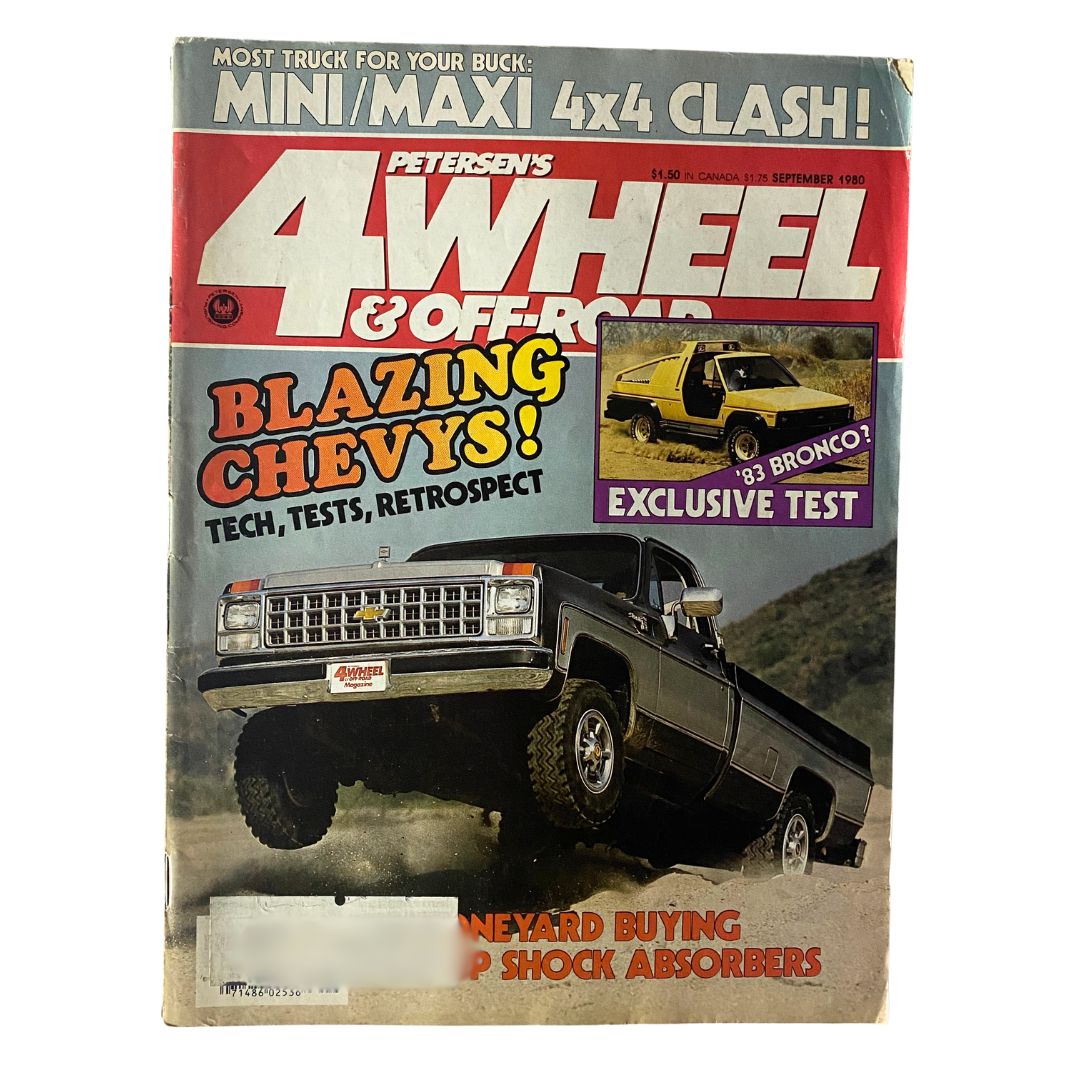 Petersen's 4-Wheel & Off-Road Magazine September 1980 Blazing Chevys Retrospect