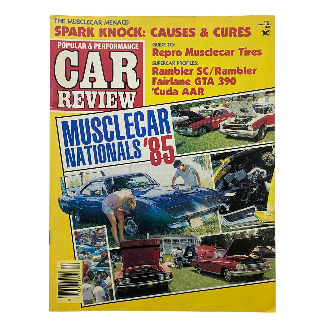 Popular & Performance Car Review Magazine October 1985 Remolded Oldies No Label