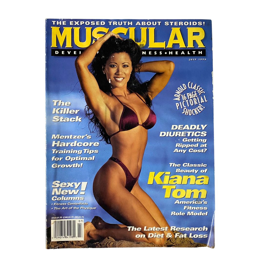 Muscular Development Magazine July 1996 Kiana Tom Cover No Label