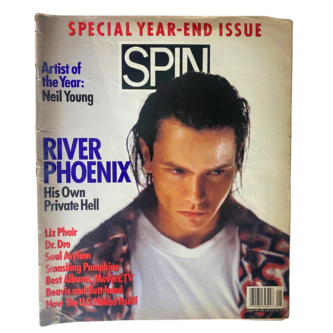 Spin Magazine January 1994 Vol 9 No. 10 River Phoenix Year-End Issue No Label