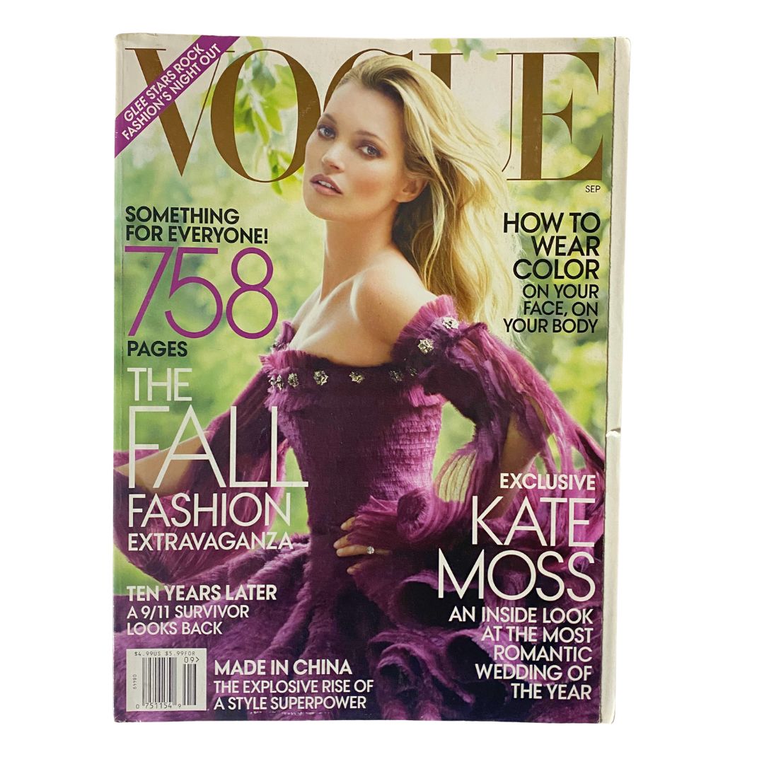 Vogue Magazine September 2011 Kate Moss by Mario Testino No Label