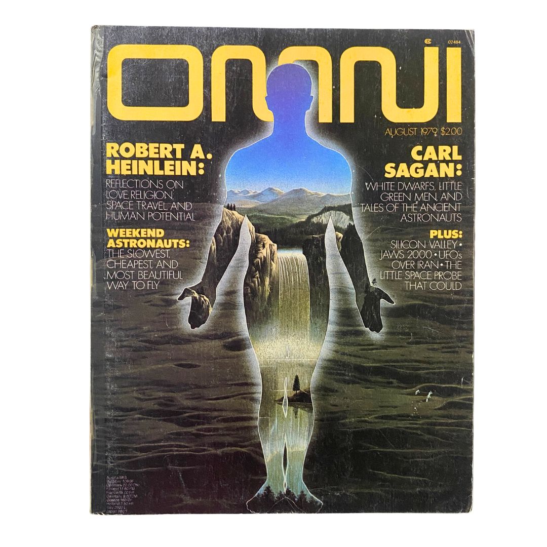 VTG Omni Magazine August 1979 Robert A. Heinlein and Carl Sagan No Label