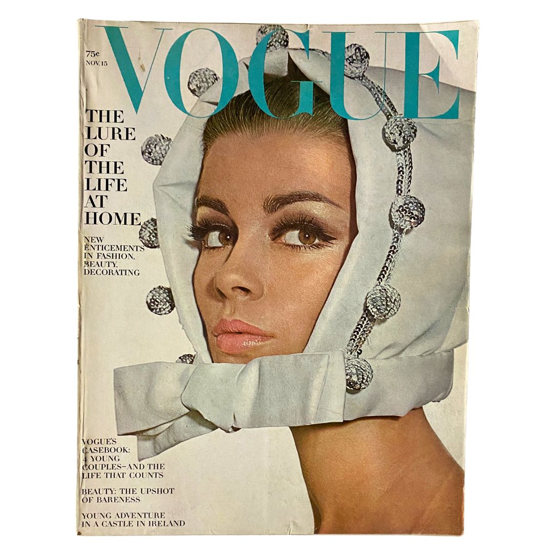 VTG Vogue Magazine November 15 1964 Astrid Heeren by Irving Penn No Label