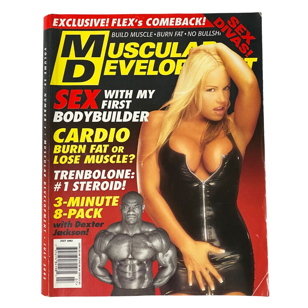 Muscular Development Magazine July 2002 Dexter Jackson Cover w Poster No Label