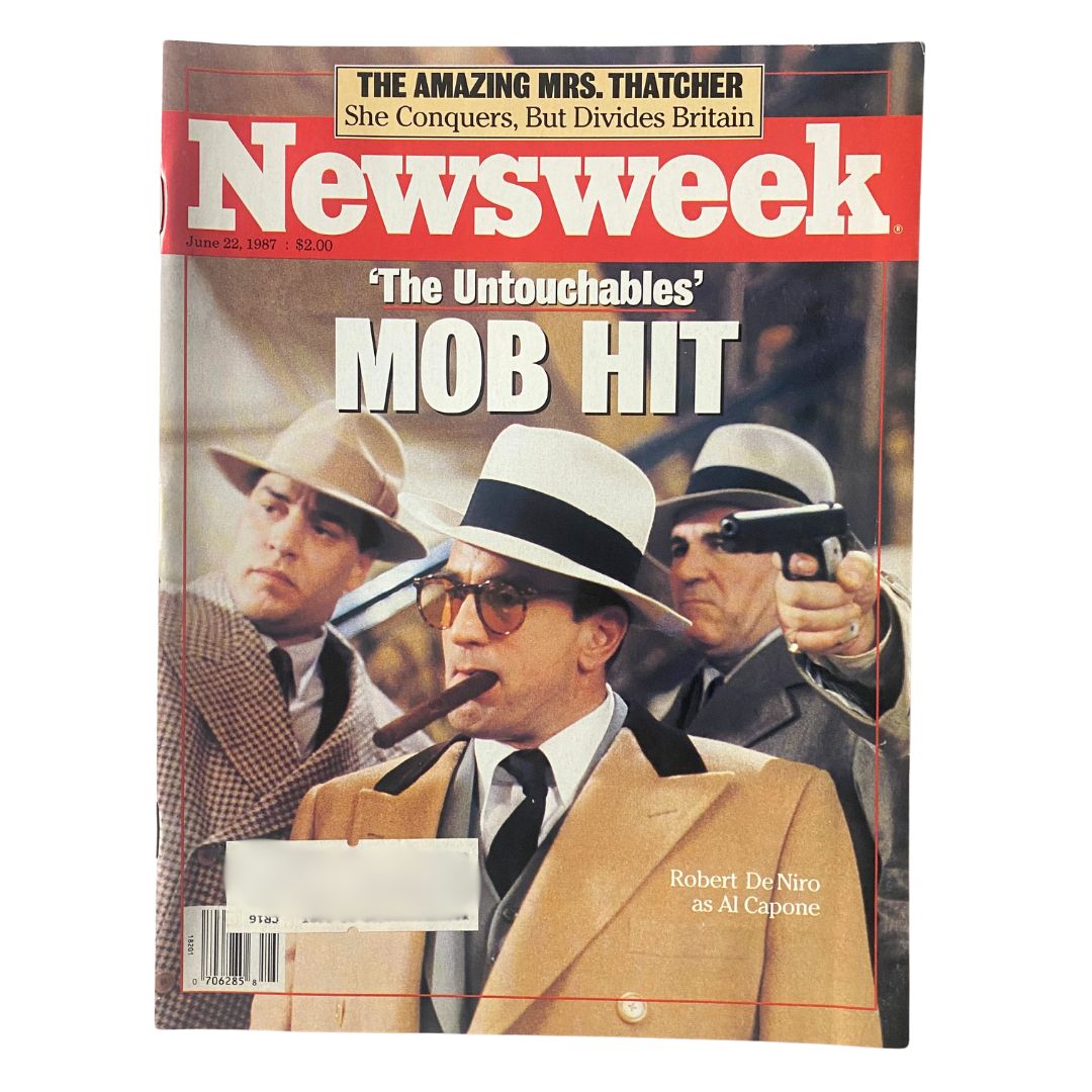 VTG Newsweek Magazine June 22 1987 Robert De Niro as Al Capone VG