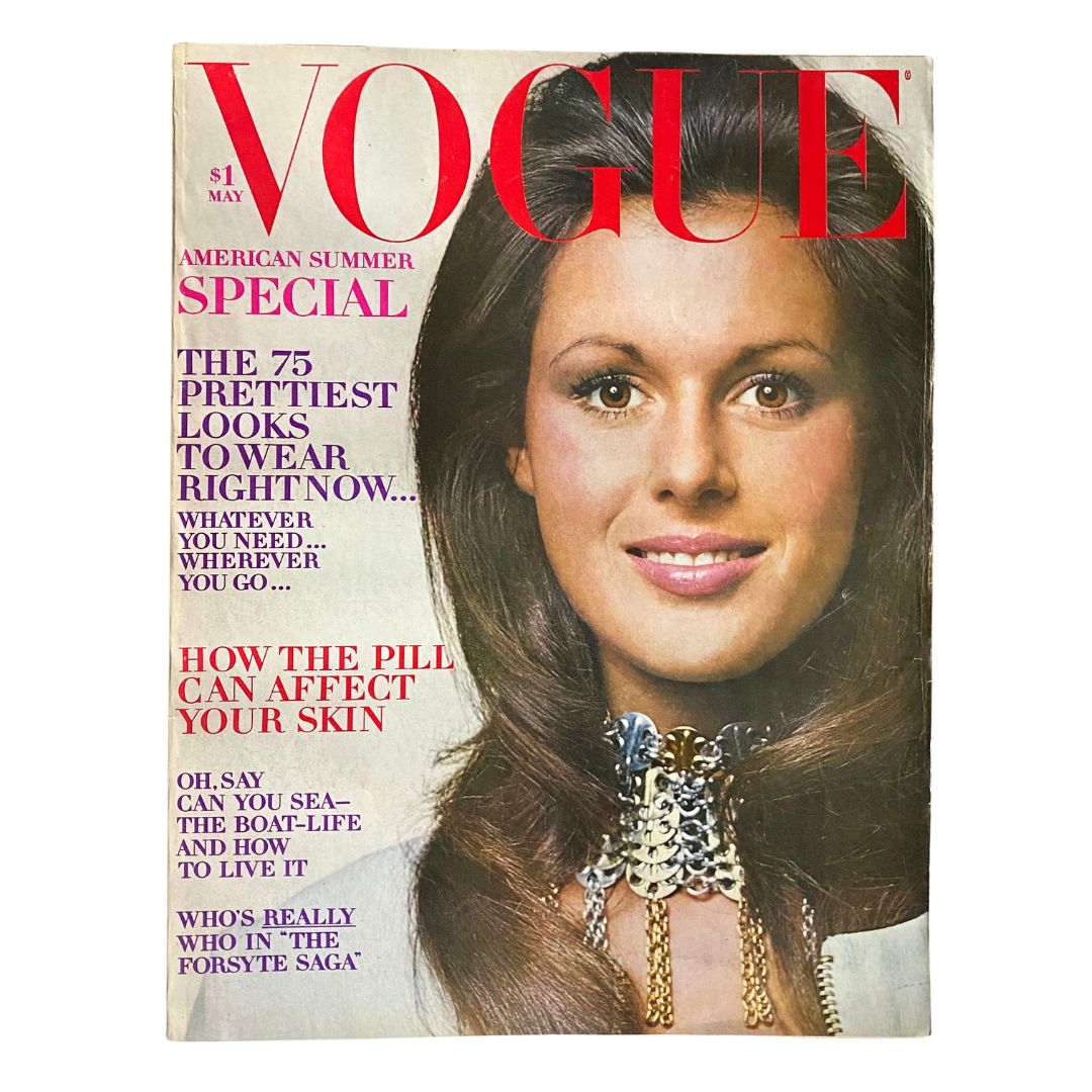 VTG Vogue Magazine May 1970 Pilar Crespi by Bert Stern No Label