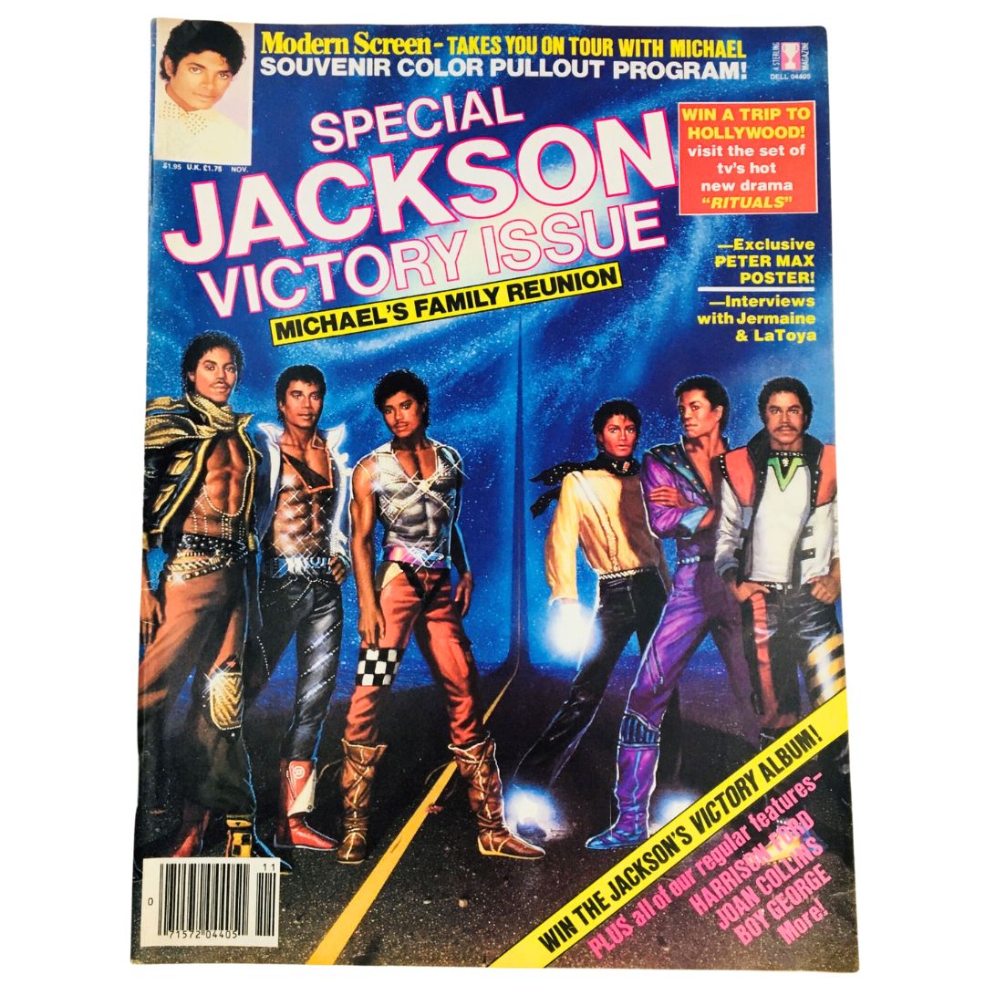 Modern Screen Magazine November 1984 Michael Jackson, The Jacksons Victory Issue