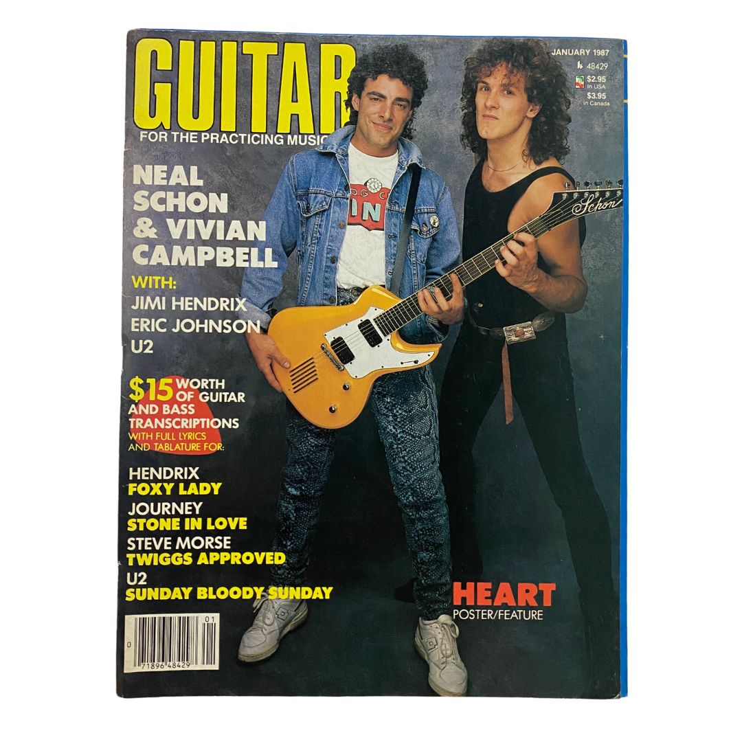 Guitar for the Practicing Musician Magazine January 1987 Neal & Vivian No Label