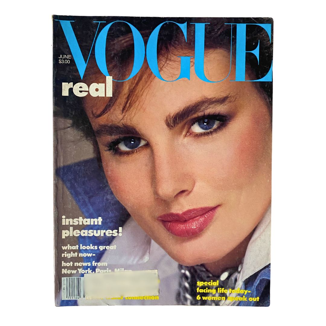 VTG Vogue Magazine June 1983 Alexa Singer by Richard Avedon