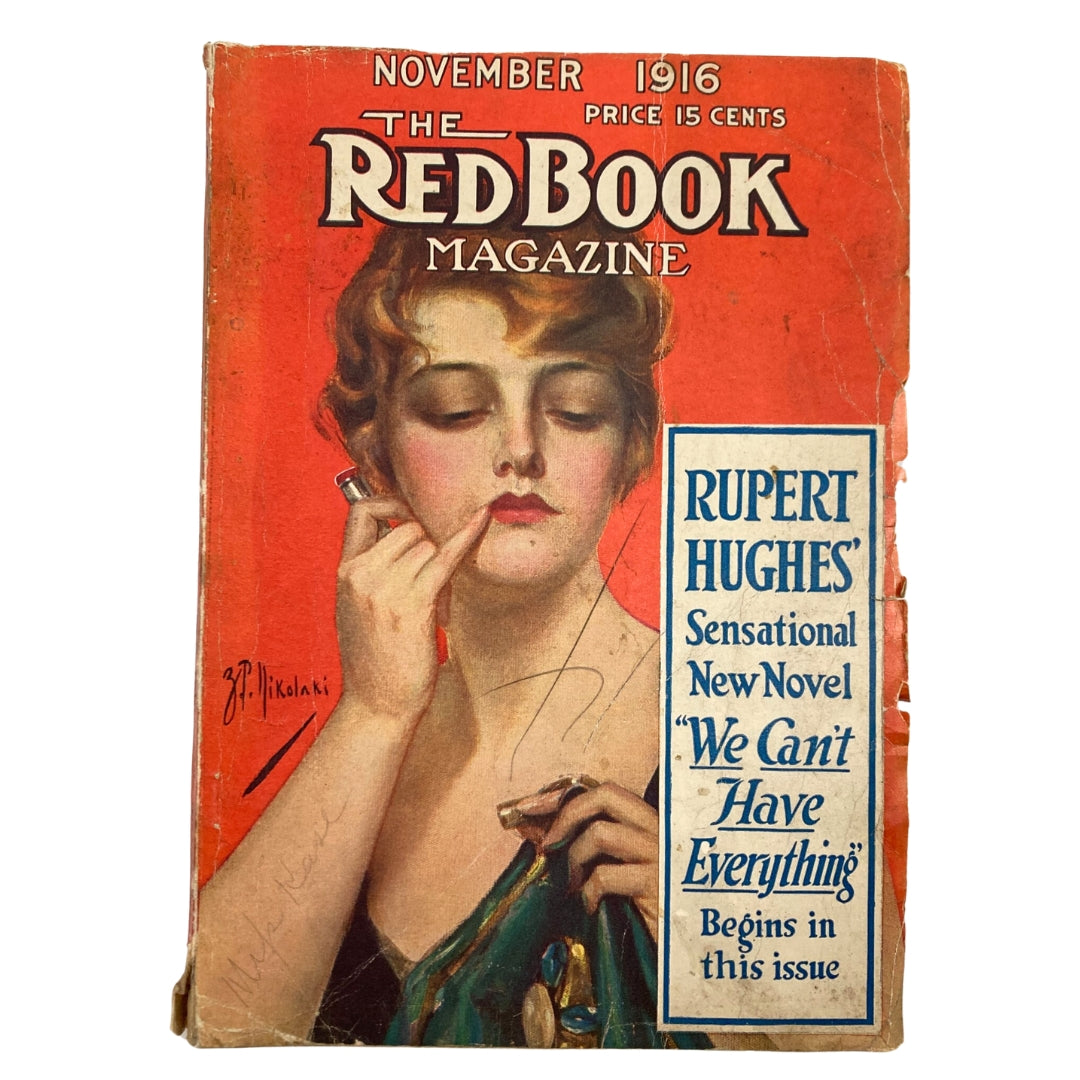 VTG Redbook Magazine November 1916 Vol 28 #1 We Can't Have Everything No Label