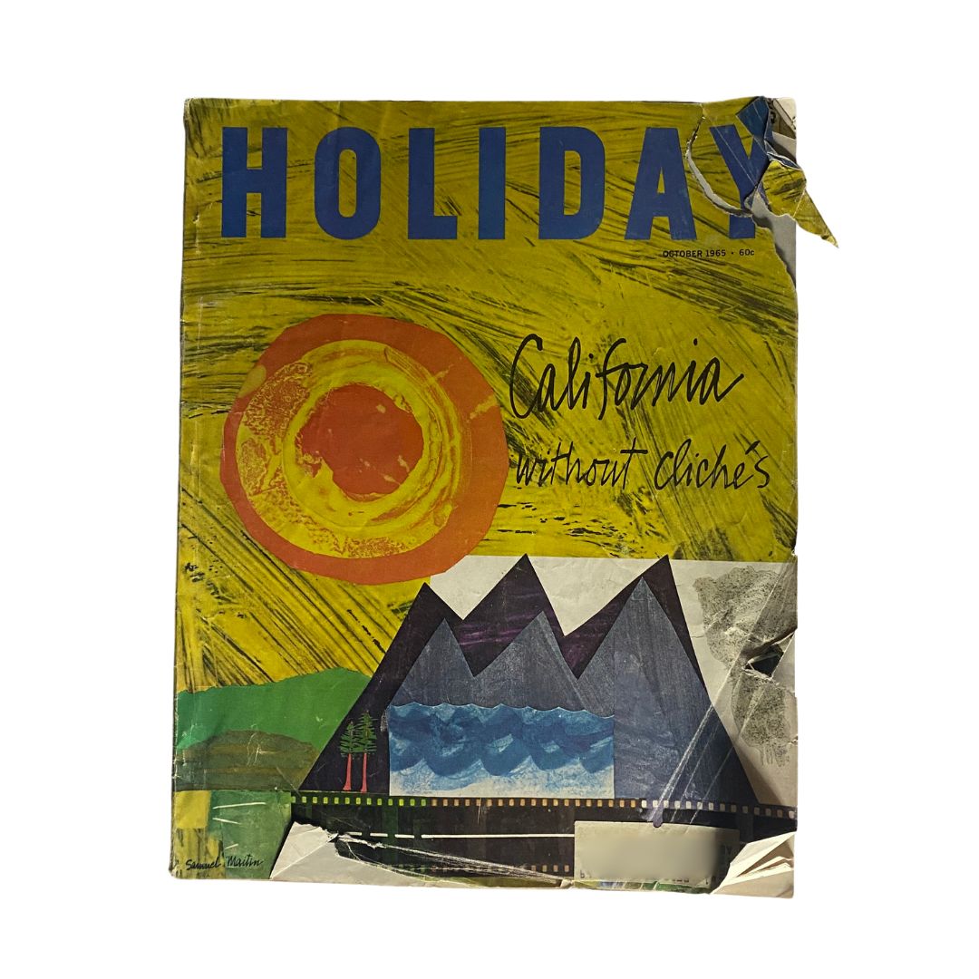 VTG Holiday Magazine October 1965 California without Cliche's GD Interior