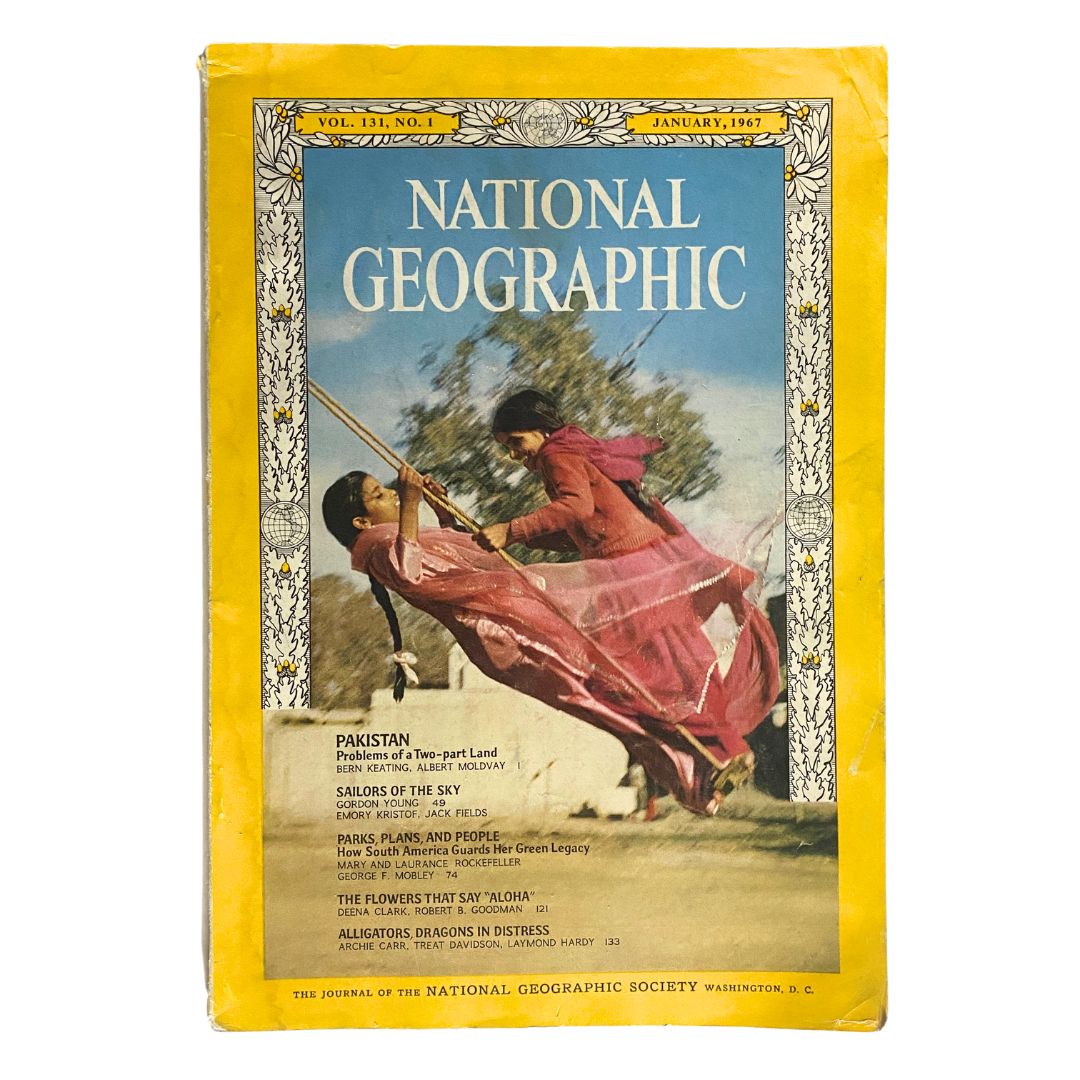 National Geographic Magazine January 1967 Pakistan Two-Part Land No Label