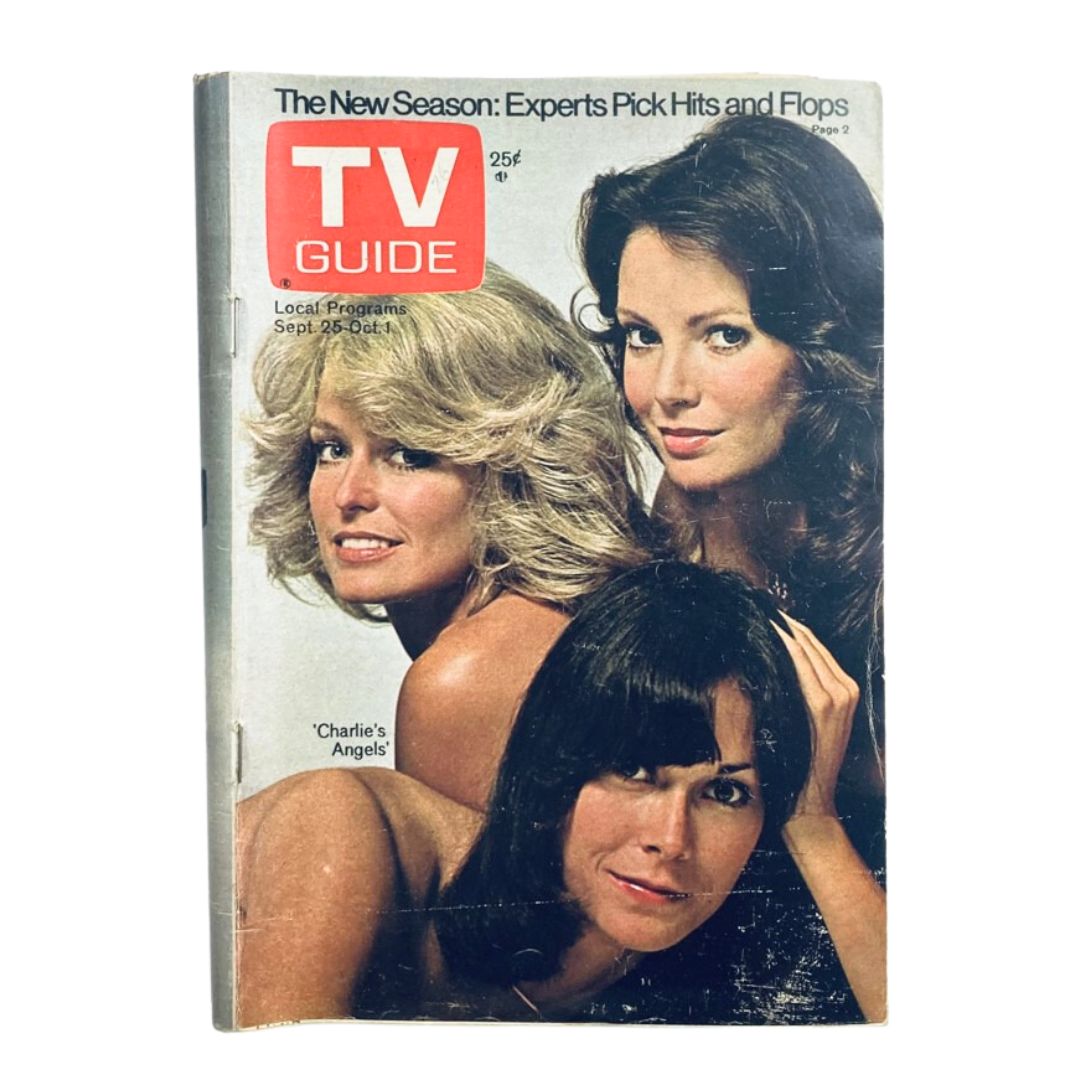 TV Guide Magazine September 25 1976 Charlie's Angels WA-Baltimore Ed. No Label