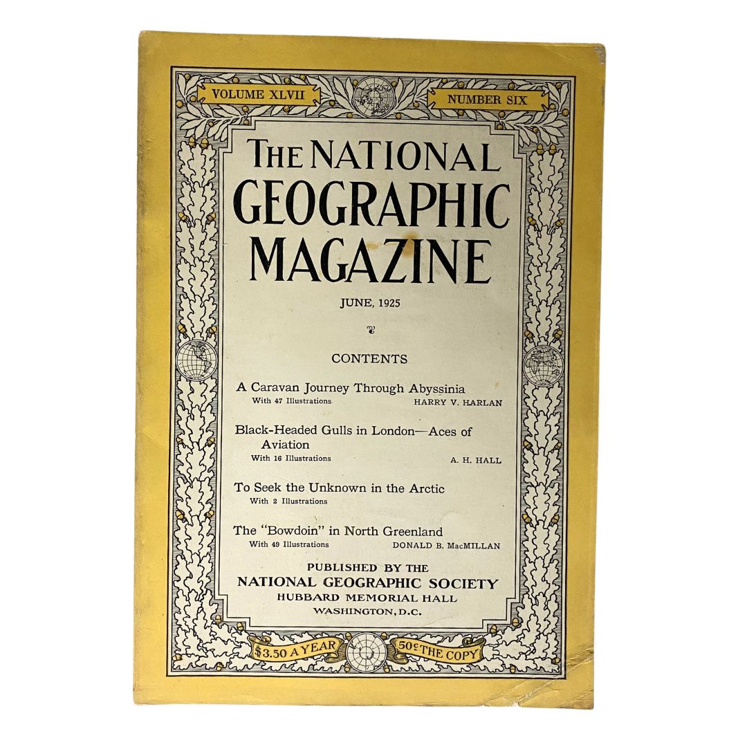 National Geographic Magazine June 1925 The "Bowdoin" in North Greenland No Label