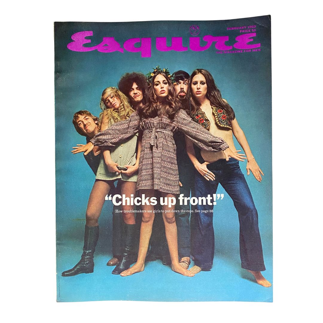 VTG Esquire Magazine February 1969 No. 423 Chicks Up Front No Label