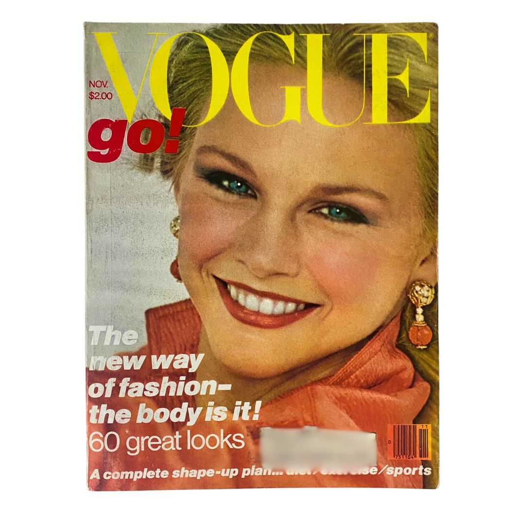 VTG Vogue Magazine November 1978 Michelle Stevens by Arthur Elgort