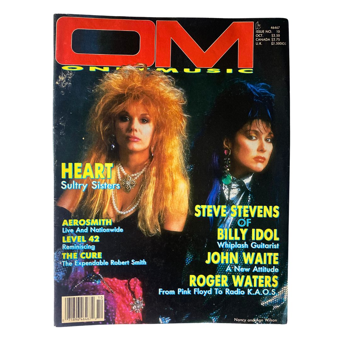 VTG Only Music Magazine October 1987 Nancy and Ann Wilson No Label