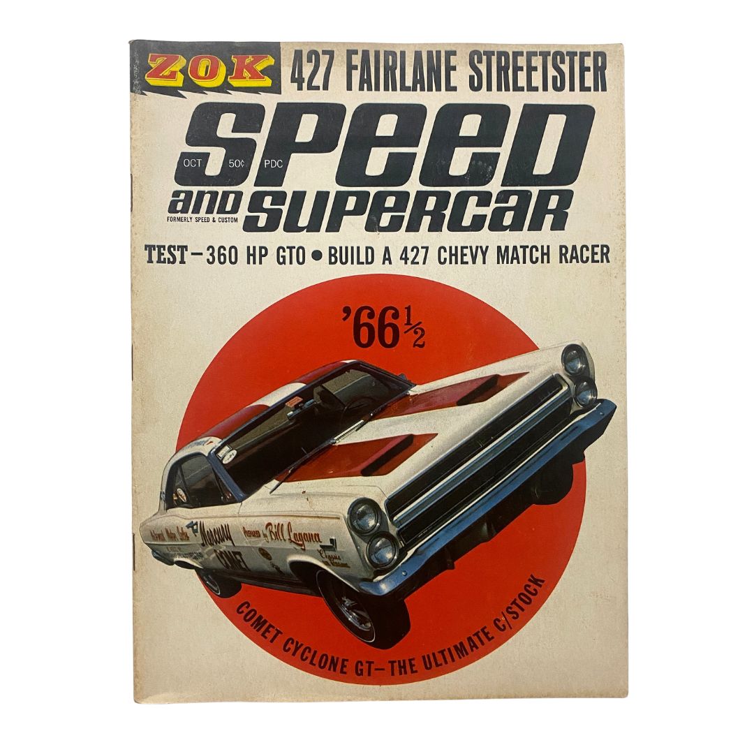 VTG Speed & Supercar Magazine October 1966 Comet Cyclone GT C/Stock No Label