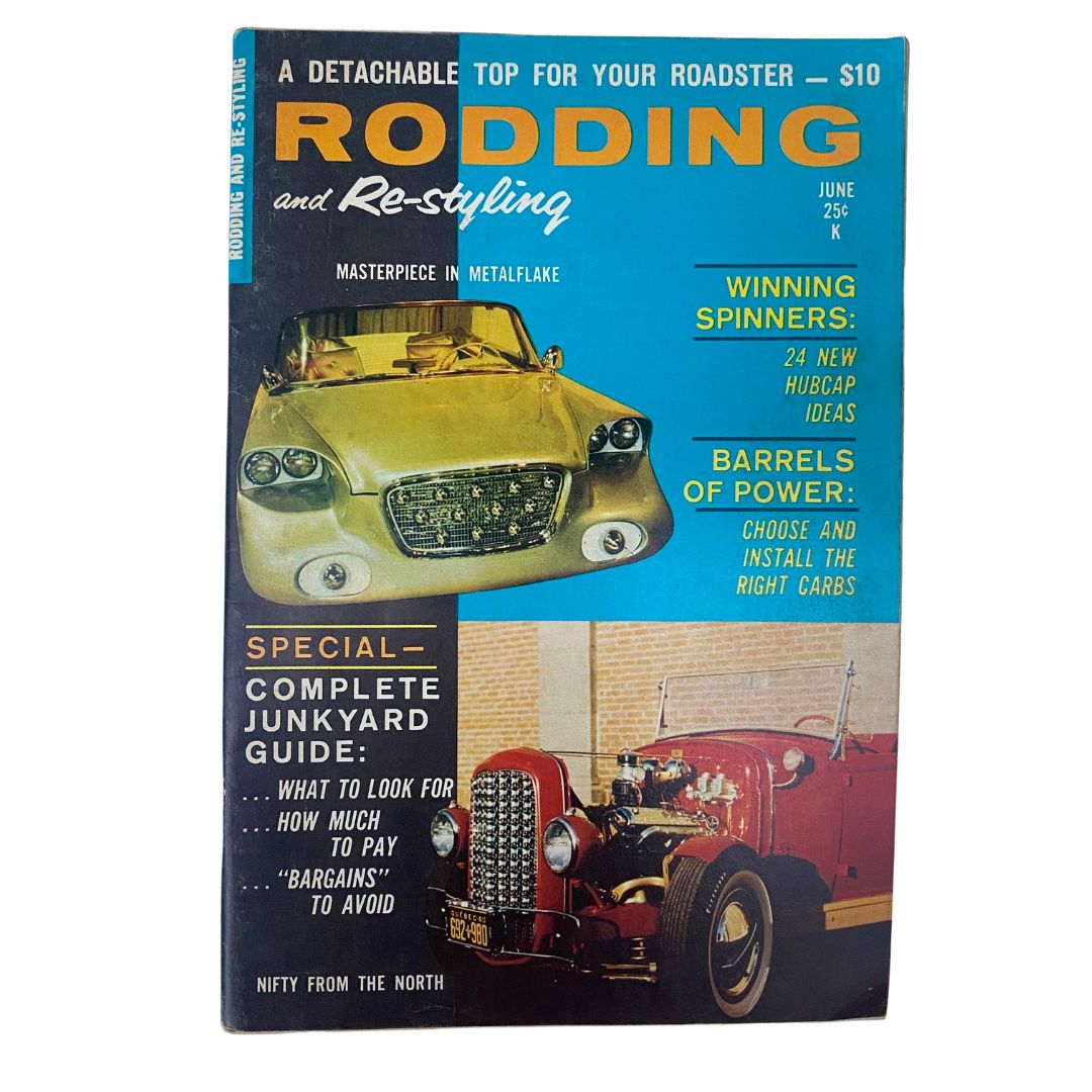 Rodding & Re-Styling Magazine June 1961 Masterpiece in Metalflake No Label