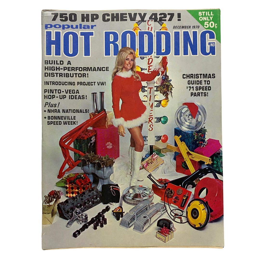 Popular Hot Rodding Magazine December 1970 Hurst's Linda Vaughn No Label