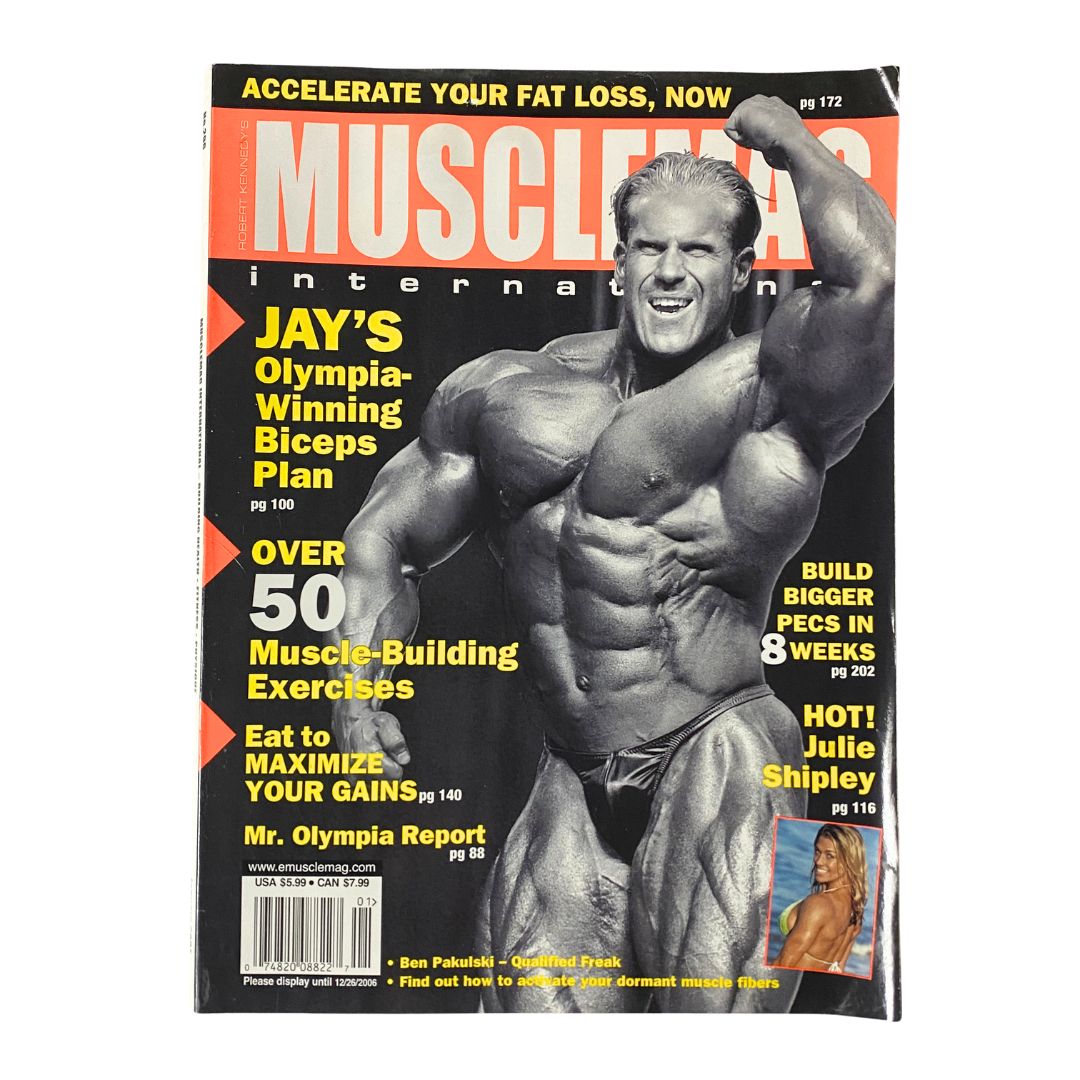 MuscleMag International Magazine January 2007 No. 298 Jay Cutler No Label VG