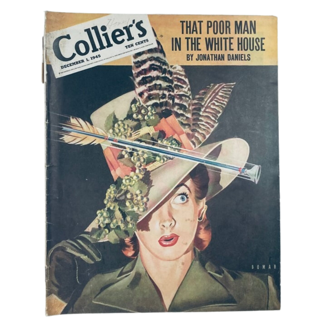 VTG Collier's Magazine December 1 1945 That Poor Man in The White House No Label