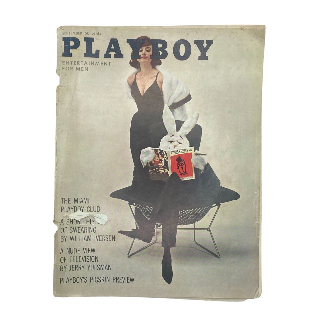 VTG Playboy Magazine September 1961 Christa Speck w Centerfold GD Interior