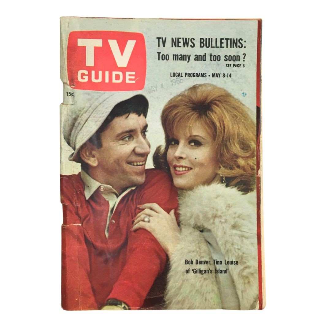 TV Guide Magazine May 8 1965 Bob Denver & Tina Louise, No Label Rochester NY