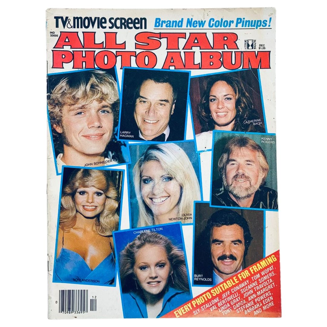 1980 TV & Movie Screen December ALL Star Photo Album Olivia Newton-John Cover