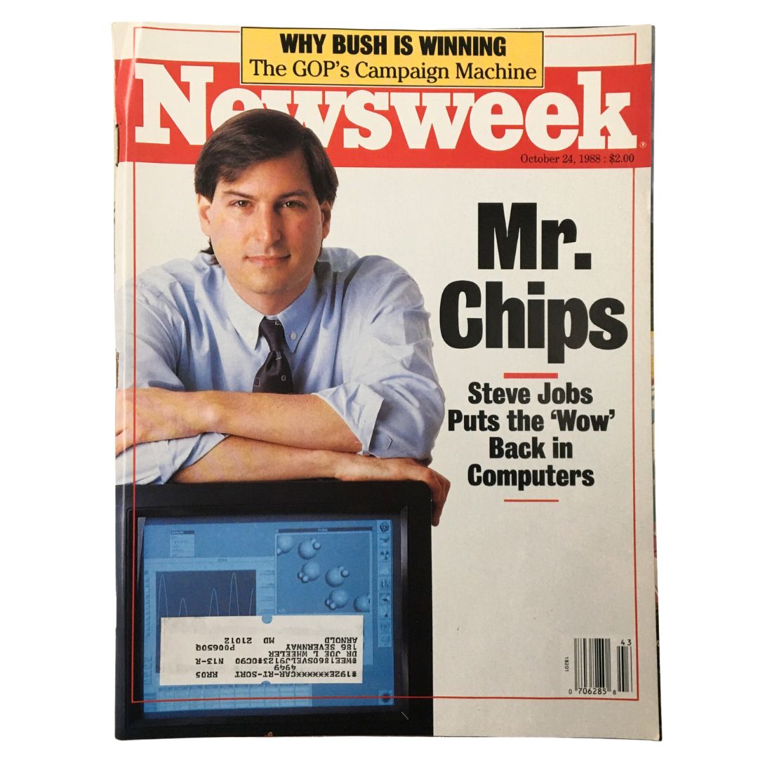 VTG Newsweek Magazine October 24 1988 Mr. Chips Steve Jobs Back in Computers