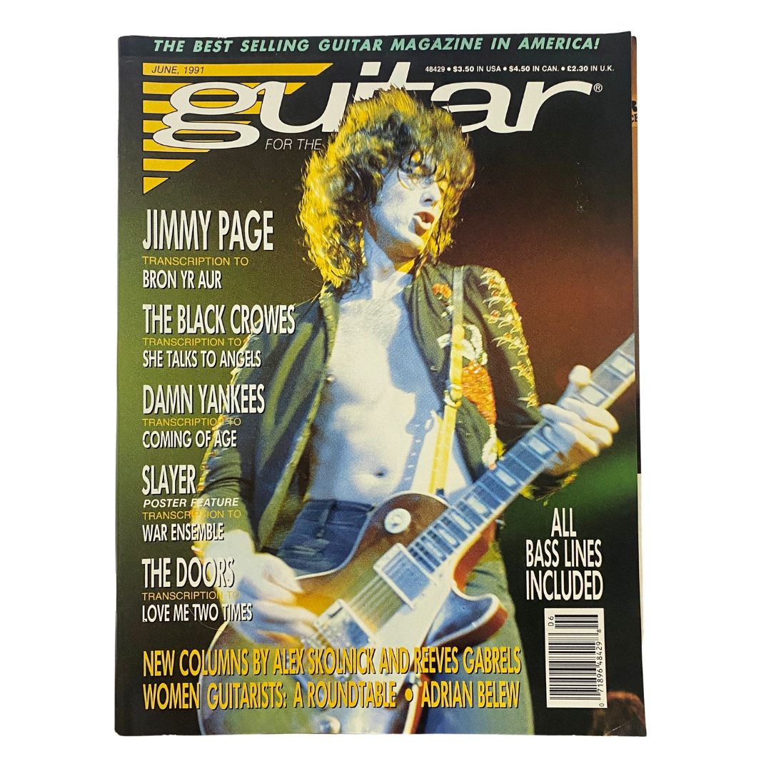 Guitar for the Practicing Musician Magazine June 1991 Jimmy Page w Poster