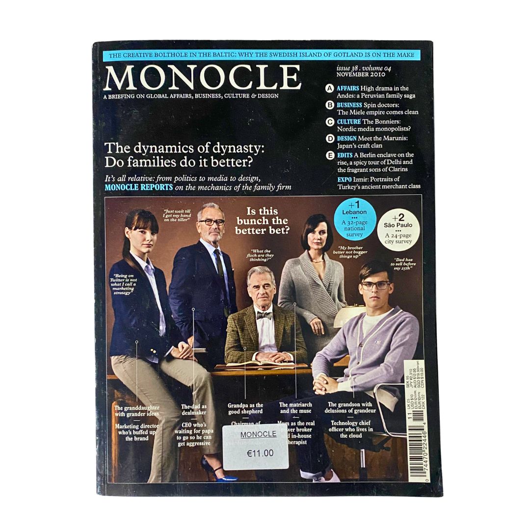 Monocle Magazine November 2010 Issue 38 Vol 4 Dynamics of Dynasty No Label