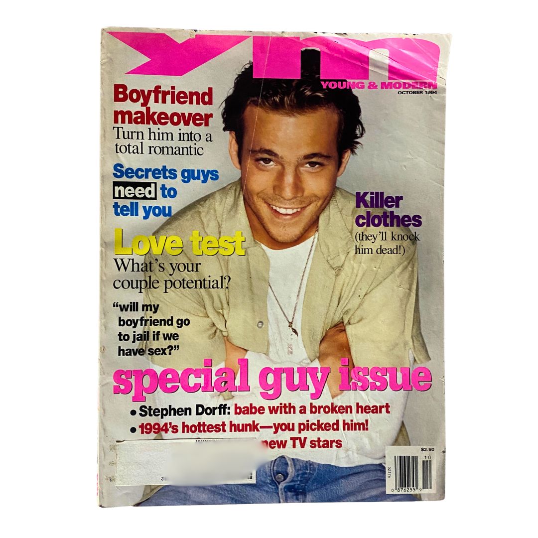 YM Young & Modern Magazine October 1994 Stephen Dorff Special Guy Issue