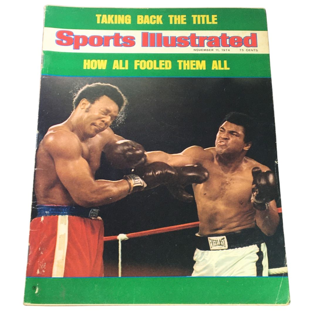 VTG Sports Illustrated Magazine November 11 1974 George Foreman vs Cassius Clay