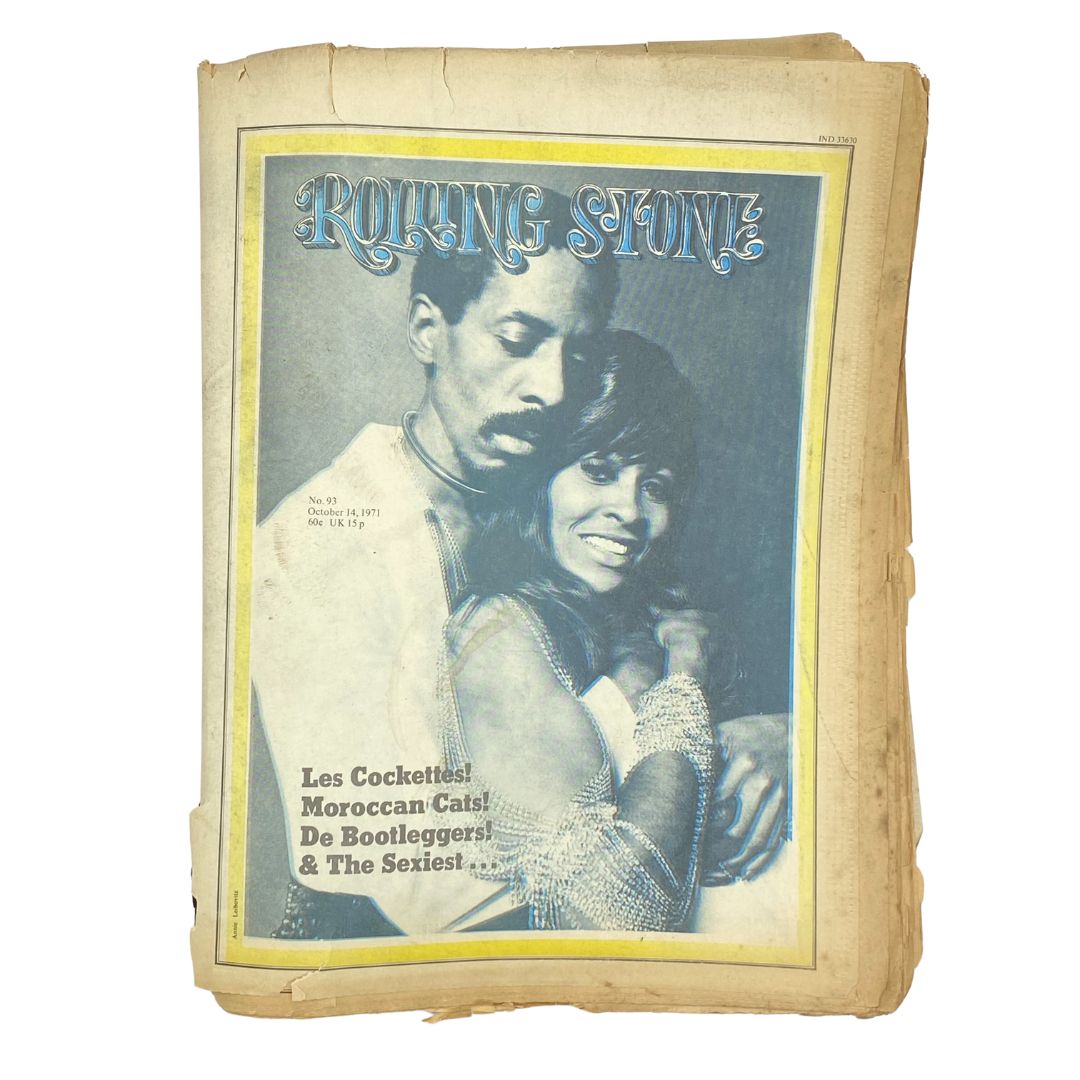 Rolling Stone Magazine October 14 1971 No. 93 Ike and Tina Turner No Label