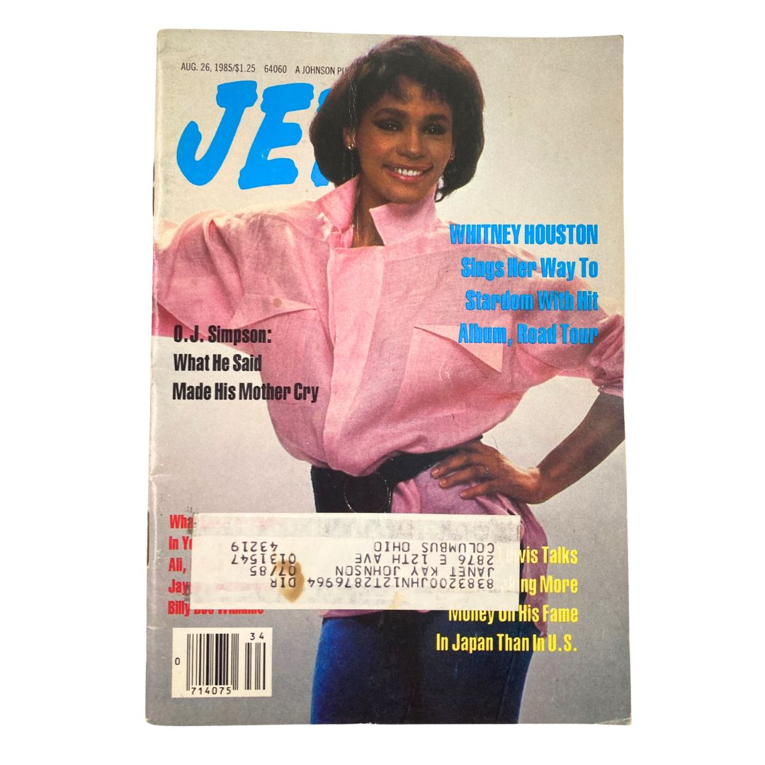 VTG Jet Magazine August 26 1985 Vol 68 #24 Whitney Houston Hit Album Road Tour