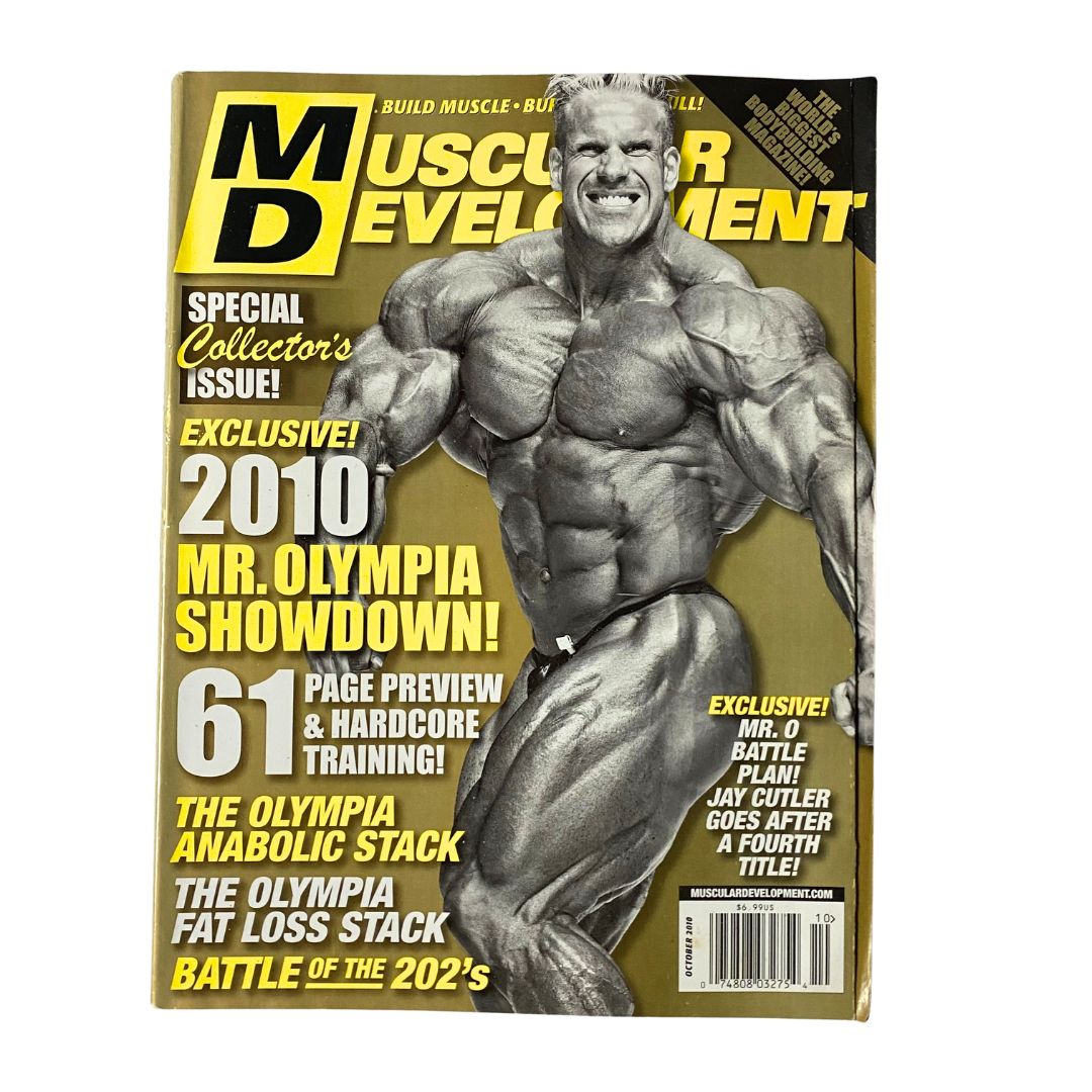Muscular Development Magazine October 2010 Jay Cutler Cover No Label