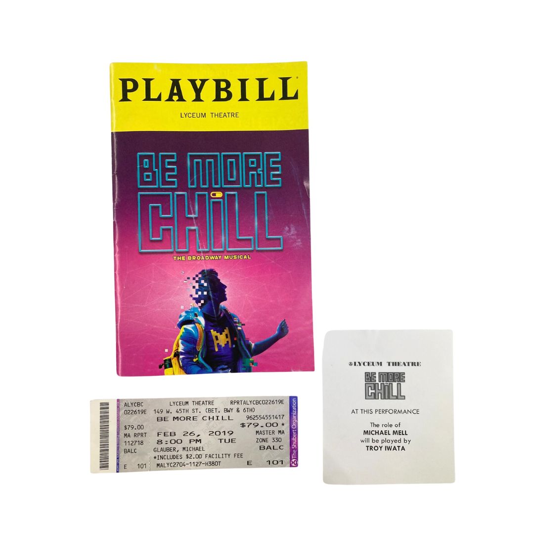 2019 Playbill Lyceum Theatre Will Roland, George Salazar in Be More Chill